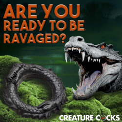 Creature Cocks Cockring Black Caiman Noir